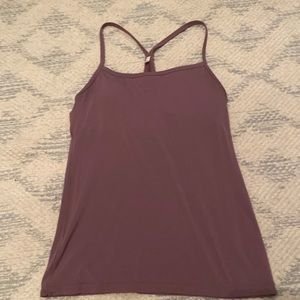 Purple arie offline racer back tank top